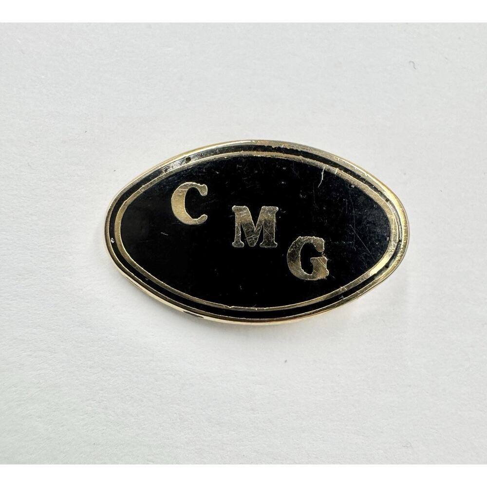 CMG Black & Gold‎ Colored Shaped Lapel Pin